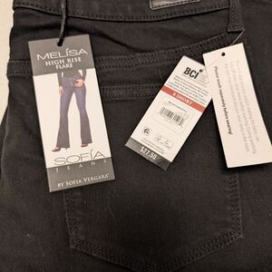 - Black High Rise Flare Jeans